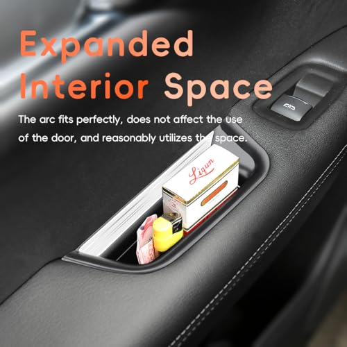 MARCHFA Car Door Tray Organizer Compatible for Cadillac XT5 2025 2024 2023 2022 2021-2017 Accessories Interior Car Door Handle Insert Pocket Storage Box