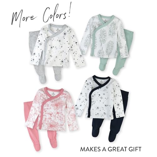 HonestBaby Baby Multipack Gift Bundle Sets Mix Match Outfits 100% Organic Cotton for Newborn Infant Baby Boys, Girls, Unisex - color: Honestly Pure White, size: Newborn