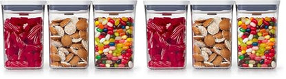 OXO Good Grips 3-PC Small Square Short POP Container Set,(Pack of 2) - size: Container Set (Pack of 2)