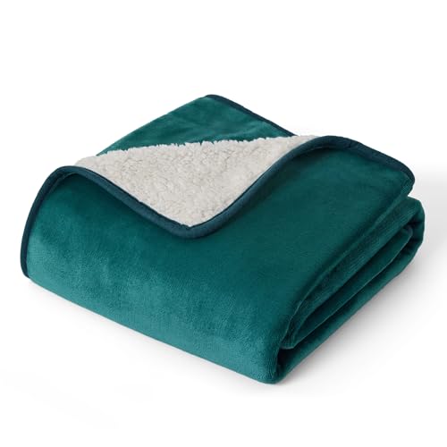 Bedsure Cat Blanket for Indoor Cats - Waterproof Calming Cat Blankets for Kitten, Sherpa Fleece Pet Blanket, Soft Plush Reversible Throw Furniture Protector, 35"x25", Green - color: Green, size: S(25x35")