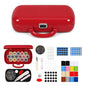 FKOG Sewing Project Kit, 151 Pcs Family Sewing Supplies Repair Kit Traveler Sewing Kit Sewing Thread Accessories DIY Sewing Supplies Organizer (Dark Red) - style: Dark Red