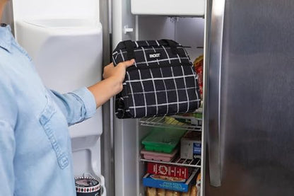 Packit, Lunch Bag Freezable Hampton Black Grid - color: Black Grid