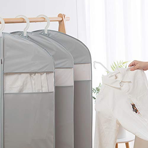 Dress Bags for Gowns Long, 65'' Long Dress Clear Garment Bag(Set of 4, 23.3'' X 65'') - size: Set of 4(23.3" x 65")