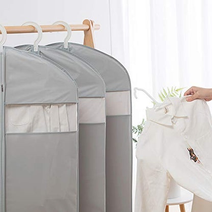 Suit Bags for Closet Storage, 43" Garment Bags for Hanging Clothes(Set of 4, 23.3'' X 43'') - size: Set of 4(23.3" x 43")