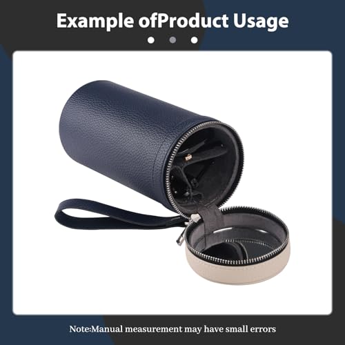 3 slots eyeglass case Leather sunglasses storage box, suitable for both men and women, Glasses Storage Holder Box - color: Blue/White