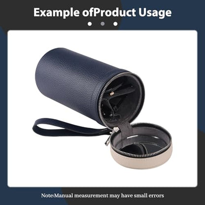 3 slots eyeglass case Leather sunglasses storage box, suitable for both men and women, Glasses Storage Holder Box - color: Blue/White