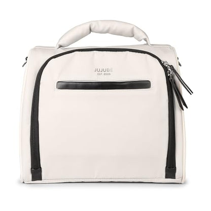 JuJuBe Insulated Bottle Bag, Breastmilk Cooler, Fits 3 Baby Bottles, Storage Tote for Nursing Mom, Daycare & Travel, Lunch Bag w/Handle & Shoulder Strap (Cloud) - color: Cloud