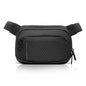 Sharper Image Crossbody Sling Bag for Men or Women Water Resistant Small Cross Body Fanny Pack Chest/Belt Bag with Adjustable Shoulder Strap for Outdoor Travel Hiking,Black (Metro Collection)