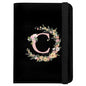 Cute Passport Holder and Holder Combo Passport Cover with RFID Blocking Women Men Compatible Wallet Credit Card Protector (Initial Monogram-C) - color: Black-C