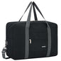 For Spirit Airlines Personal Item Bag Foldable Travel Duffel Bag Tote Carry on Luggage Duffle Overnight for Women and Men - color: 3112-Thick Series Black (with Shoulder Strap)