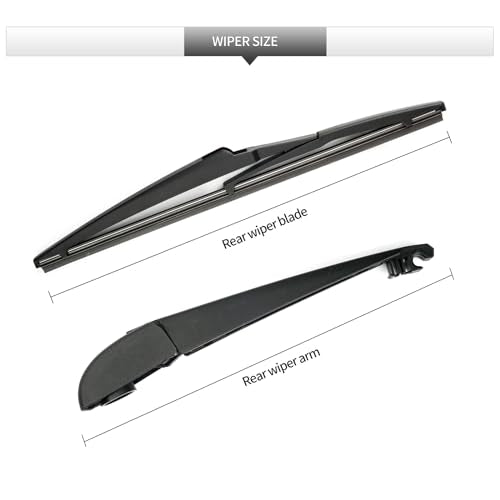 Replacement for Hyundai Tucson 2016 2017 2018 2019 2020 2021 Rear Windshield Wiper Blade and Arm Assembly-Car Back window wiper Arm Blade Complete Set - size: For Hyundai Tucson 2016-2021