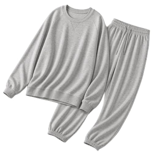 Blush by Us Angels 2 Piece Jogger Lounge Set for Women | Women's Travel Sweatsuit - Lightweight, Cozy Loungewear - color: Grey, size: X-Small