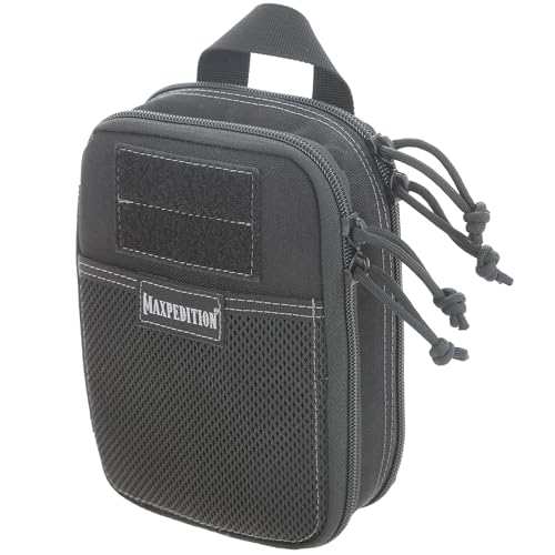 MAXPEDITION Double-Decker Pocket Organizer, Tactical Tool Pouch for Organization, EDC Pouch for Everyday Carry - color: Black, size: One Size