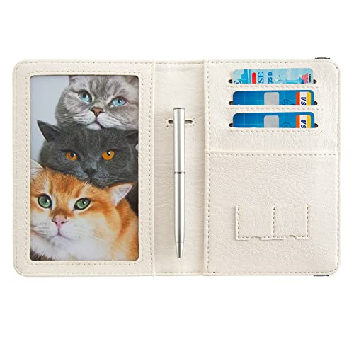 AIRMORS Women's Travel Wallet, RFID Blocking Passport Holder, Animal Print, 3 Credit Card Slots, 1 Passport, 1 ID, 1 SIM, Unisex-Adults - color: Travel