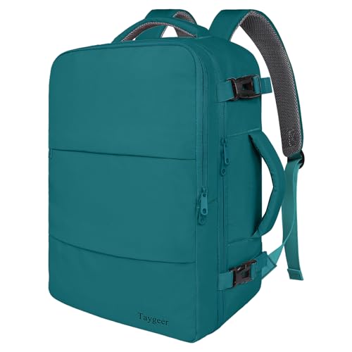 Taygeer Laptop Backpack, Airline Approved Carry On with 17.3 inch Laptop Compartment, TSA Friendly Backpack for Nursing Doctor Business Travel, Travel Daypack for Work Essentials, Peacock Blue - color: Peacockblue, size: X-Large