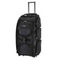 Travelers Club Xpedition 30 Inch Multi-Pocket Upright Rolling Duffel Bag - color: Black