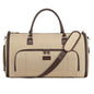 Convertible Garment Bags for Travel, Carry On Garment Duffle Bags for Women, Garment Bag with Shoes Compartment, 2 in 1 Travel Suit Bag with Detachable Shoulder Strap (Khaki) - color: Khaki
