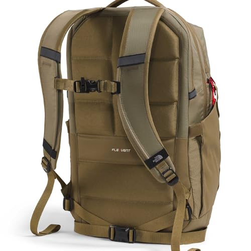 THE NORTH FACE Surge Commuter Laptop Backpack | Daypack With Water Repellent Finish, 16" Laptop Sleeve, Reflective Details - color: Cedar/Lava Red, size: One Size
