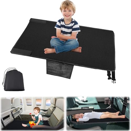 Airplane Footrest for Kids, Toddler Travel Bed for Sirplane, Seat Extender Airplane for Leg Rest and Lie Down, Flying Travel Essentials for Baby