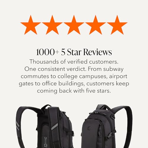SWISSGEAR City Pack Backpack, Slim Profile, Dark Grey,15.9L, 18-Inch - color: Dark Grey