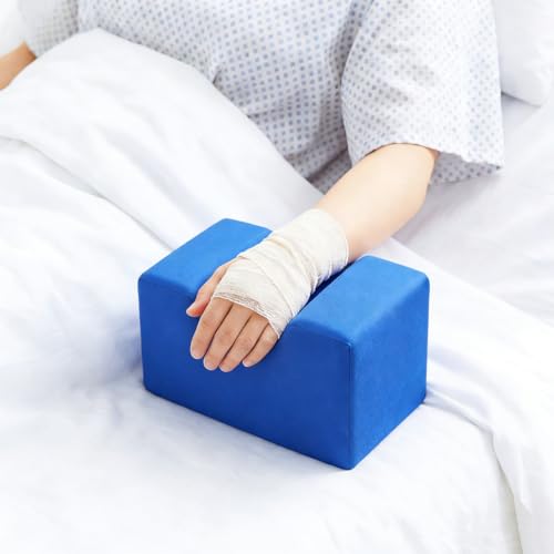 Foot Elevator Pillow for Hand and Foot Protection Ankle Cushion and Heel Support Pad Pressure Relief Leg Rest for Elderly Bedridden Patients Washable and Detachable 7.87X3.94X0.1 Inches