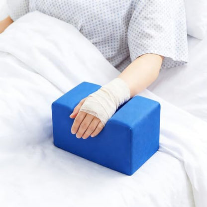 Foot Elevator Pillow for Hand and Foot Protection Ankle Cushion and Heel Support Pad Pressure Relief Leg Rest for Elderly Bedridden Patients Washable and Detachable 7.87X3.94X0.1 Inches