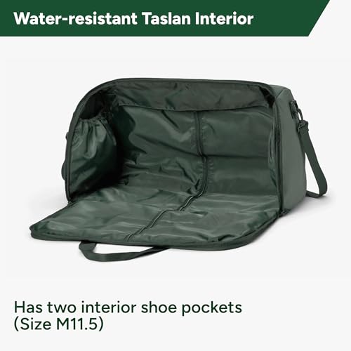 Halfday Convertible 2-in-1 Garment Duffel Weekender Bag 40L: Wrinkle-Free Travel (Hanging Suit Compartment, Shoe Pockets, Trolley Sleeve), Durable & Water-Resistant Carry-on, Cactus - color: Cactus, style: Original, 40l