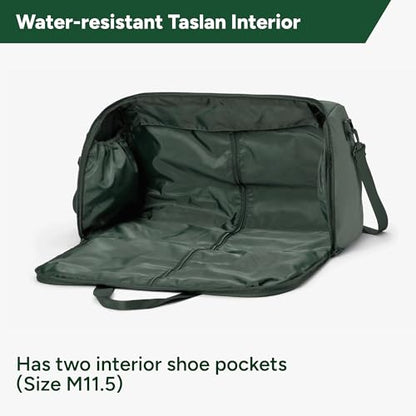 Halfday Convertible 2-in-1 Garment Duffel Weekender Bag 40L: Wrinkle-Free Travel (Hanging Suit Compartment, Shoe Pockets, Trolley Sleeve), Durable & Water-Resistant Carry-on, Cactus - color: Cactus, style: Original, 40l