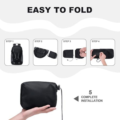 MIYCOO Backpack - Ultra Lightweight Packable Backpack for Travel Camping, Hiking Back Pack Waterproof Foldable Daypack for Men Women Charcoal Black - color: Charcoal Black