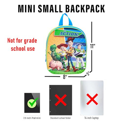 Fast Forward Toy Story Backpack Set for Kids - Bundle with 11” Mini Backpack, Plus Tote Bag | Toy Story Travel Bag Accessories for Boys and Girls