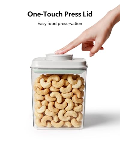 Airtight Food Storage Container with One-Touch Lid, 2.8 QT / 2.65 L Stackable BPA-Free PET for Coffee, Sugar, Spices & Pantry Organization. - color: 2.8QT