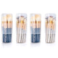 OCHEAL Makeup Brush Holders, 4 Pack of Make up Brushes Organizer Travel Case Retractable Plastic Travel Makeup Brush Holder For Vanity Makeup Artist Brushes Storage Cup - color: Plastic Clear-4pcs