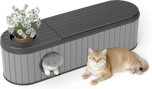 60 Gallon Storage Bench Deck Box Resin Patio Furniture with Armrest, Waterproof and UV Resistant Lockable for Patio Furniture, Garden Decor and Outdoor Seating for Cushions, Garden Tools - color: Grey, size: 60gallon