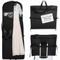 Wedding Dress Garment Bag 72" – Waterproof Trifold Travel Garment Bag for Bridal Gown with Shoulder Strap, Suitcase Sleeve & Accessory Pockets – Fits Full Skirts, Oxford Fabric, Carry Handle - color: Black