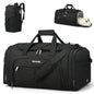 Hanke Expandable Carry On Luggage Bag,3 in 1 Duffle Bag for Travel,45L-55L Weekender Overnight Bag with 15.6" Compartment for Women & Men (Black) - color: Black