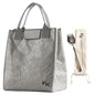 VonNova Women’s Insulated Lunch Bag with Premium 4mm Cooler Insulation, Cute Large 7L Lunch Tote for Office, Durable Small Lunch Box for Women, Stylish Lunchbox for Adults, Teens, Nurses, Teachers - color: grey-new