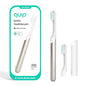 Quip Metal Sonic Electric Toothbrush for Adults - Time Travel & Soft Bristles with Travel Case & Replacement Brush Head - 3 Month Battery Life, Moonlight Champagne - color: Moonlight Champagne