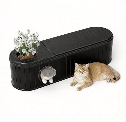 60 Gallon Storage Bench Deck Box Resin Patio Furniture with Armrest, Waterproof and UV Resistant Lockable for Patio Furniture, Garden Decor and Outdoor Seating for Cushions, Garden Tools - color: Black, size: 60gallon