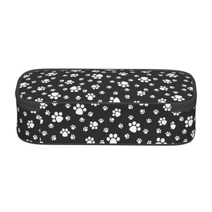 Perinsto Cute Dog Cat Paws Pencil Case Big Capacity Multi Compartment Stationery Box Pencil Pouch Holder Desk Organizer For School Office Home - color: Paws #02