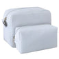 2pcs Makeup Bag Travel Toiletry Bag for Women Lightweight Make Up Bag Purse Organizer Pouches Large Cosmetic Bag Small Makeup Pouch Medicine Bag Travel Essentials for Women Light Blue - color: light blue