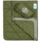 STOVER Outdoor Waterproof Fleece Travel Blanket for Camping, Picnics, Stadiums, Sports, the Beach– Warm, Windproof, Compact, Lightweight & Sand-Resistant (Olive Green) - color: 02 - Olive Green