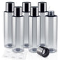 200ML/6.8OZ Travel Size Toiletries, 6 Pack Travel Size Containers, Leak Proof Plastic Bottles for Shampoo, Lotion, Body Wash with 6pcs Labels - color: Grey, size: 200ml(6pcs)