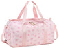 Gym Bag Sports Duffle Bags with Wet Pocket Weekender Overnight Bag with Shoe Compartment and Air Hole for Girls Kids Women Workout Travel Bags (Bow Flower-Pink) - color: Bow Flower-Pink