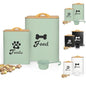 Dog Treat Container 2PCS, Dog Food Storage Container with Lids Airtight, Dog Treat Jars for Kitchen Counter-7+3Lbs (Saga Green) - color: Saga Green