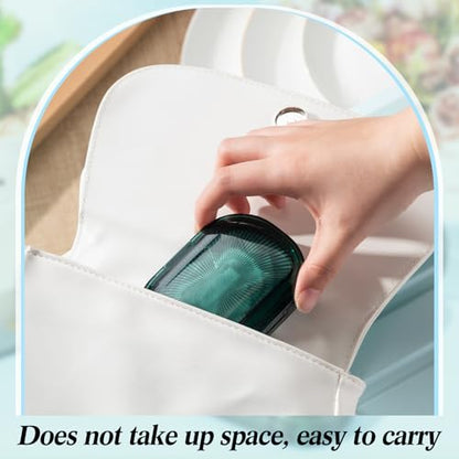 Kigley 4 Pcs Hair Tie Container Small Portable Travel Cotton Swab Holder Dispenser with Lid Plastic Box Storage Containers for Small Items, 3.94 x 2.76 Inch (Green) - color: Green