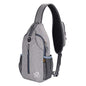 WATERFLY Crossbody Sling Backpack Sling Bag Travel Hiking Chest Bag Daypack - color: Gray
