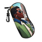 Portable Leather Glasses Case Anti-pressure Glasses Bag Coin Purse Storage Bag Suitable for Men and Women - color: E