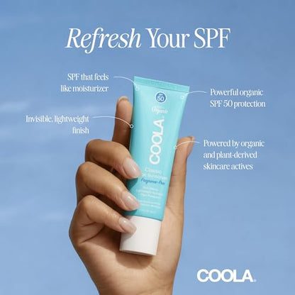 COOLA Organic Face Sunscreen SPF 50 Sunblock Lotion, Dermatologist Tested Skin Care for Daily Protection, Vegan and Gluten Free, Fragrance Free - size: Sunscreen Beach Bundle Set