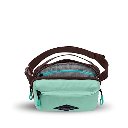 Sherpani Hyk, Small Sling Bag, 1L Belt Bag, Lightweight Travel Fanny Pack, Sling Crossbody Purse with RFID Blocking - color: Seagreen