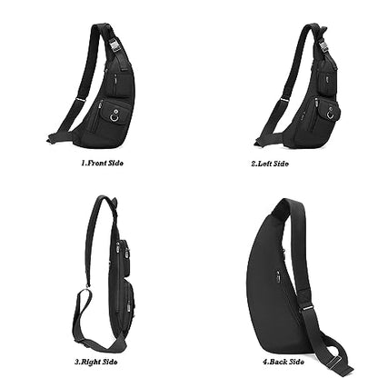 NICGID Sling Bag Chest Shoulder Backpack Crossbody Bags Casual Daypack for Men Women (Army gren-014) - color: Army Gren-014